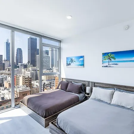 Top Floor High Rise 3 Bed Dtla Skyscraper Penthouse Los Angeles Exterior foto